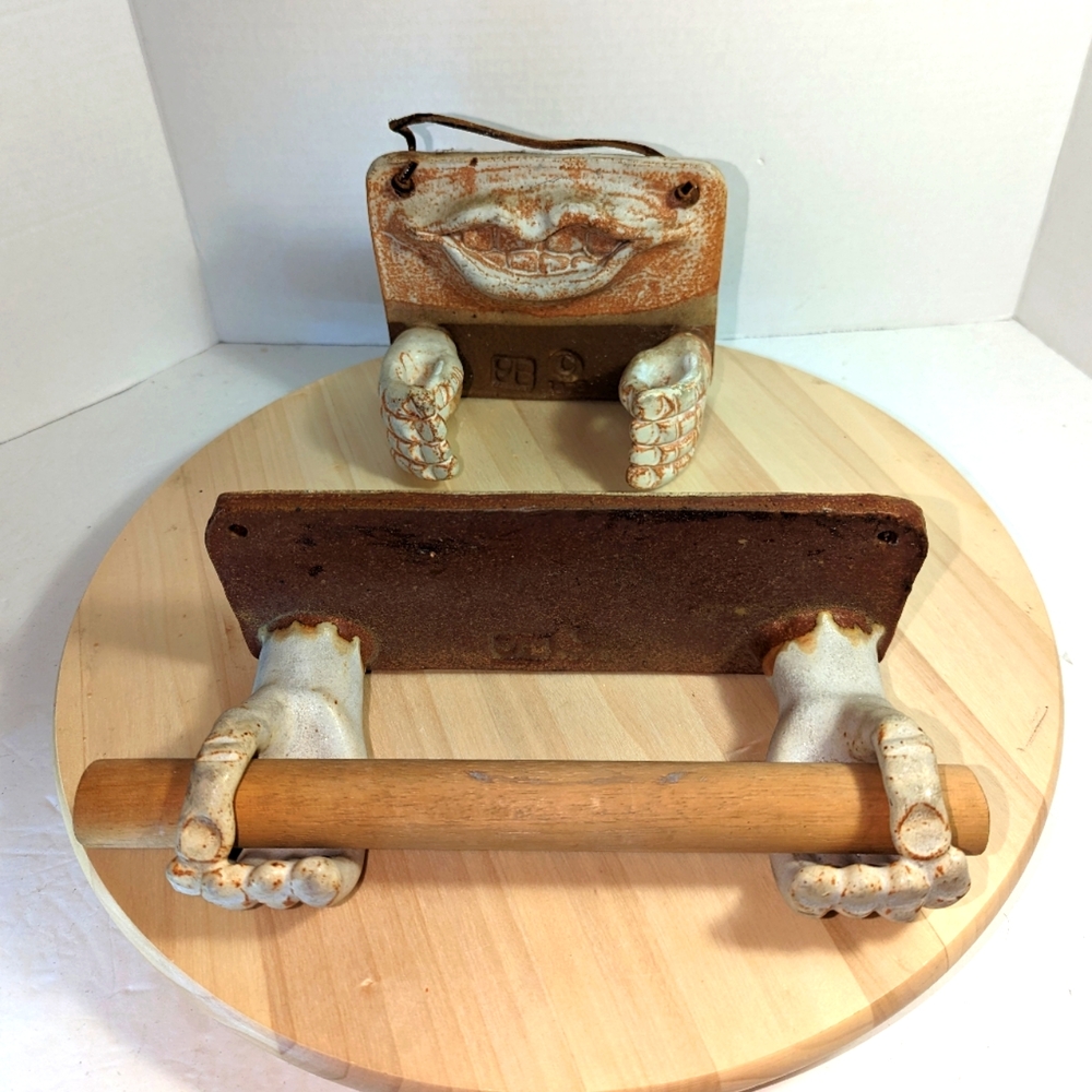Vintage Bathroom Pottery Set